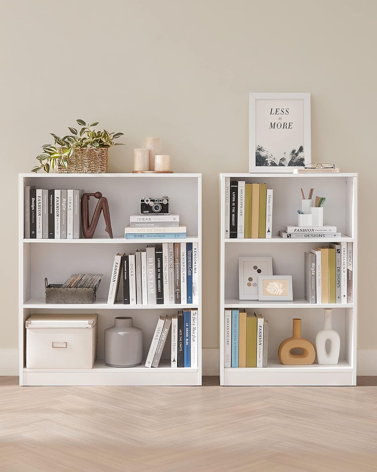 Bücherregal - Aufbewahrungsschrank - 3 Level - Van Hout - Weiß