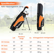Barn – Komplett Golfklubbsset Högerhänt Golfset för år – 8-10 – Orange