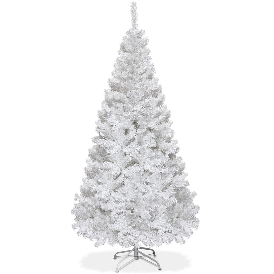 Julgran – Konstgjord med metallstativ – 150-240 cm 150 cm – Vit