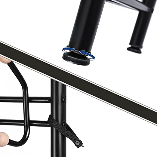 Kleidungsregal - mit 3 Schuhregalen - mit 18 Haken - Metall - 68,8 x 35,2 x 187 cm