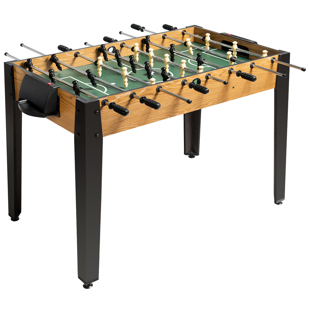 Bordsfotboll – i tävlingsstorlek Fotbollsbord för vuxna och barn – 122 x 61 x 79 cm – Grå
