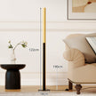 Bambu – Golvlampa dämpbar LED Hörnlampa med Fotsviktare 3000K upp till 6000K – 122 cm – Natur