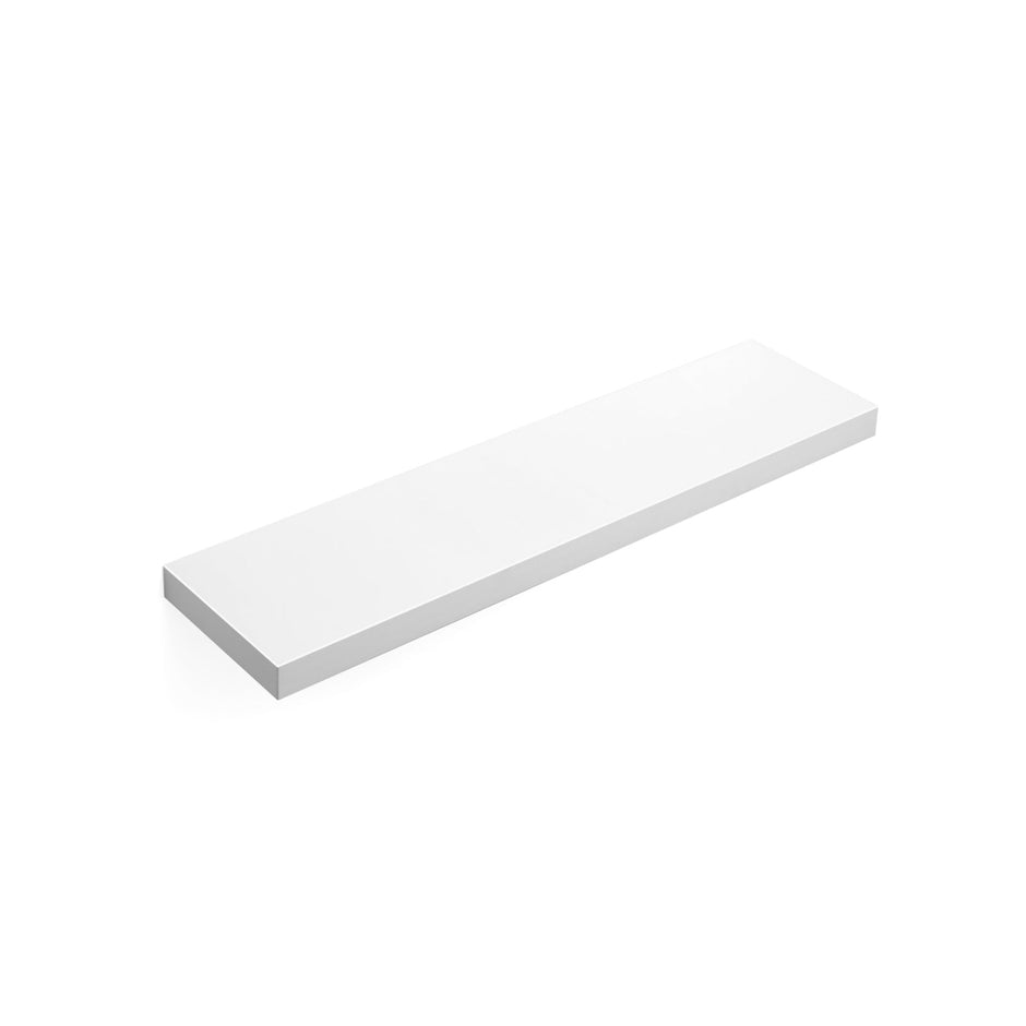 Wandregal - schwebend - 80 x 20 x 3,8 cm - Weiß