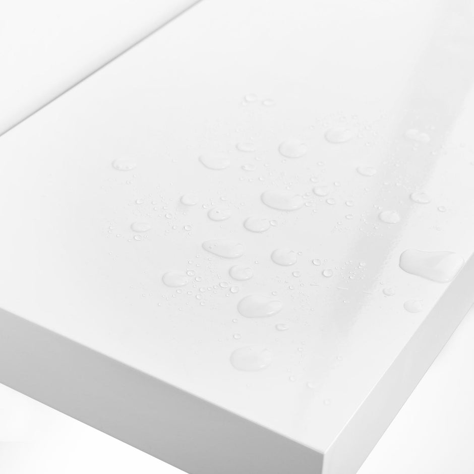 Wandregal - schwebend - 80 x 20 x 3,8 cm - Weiß