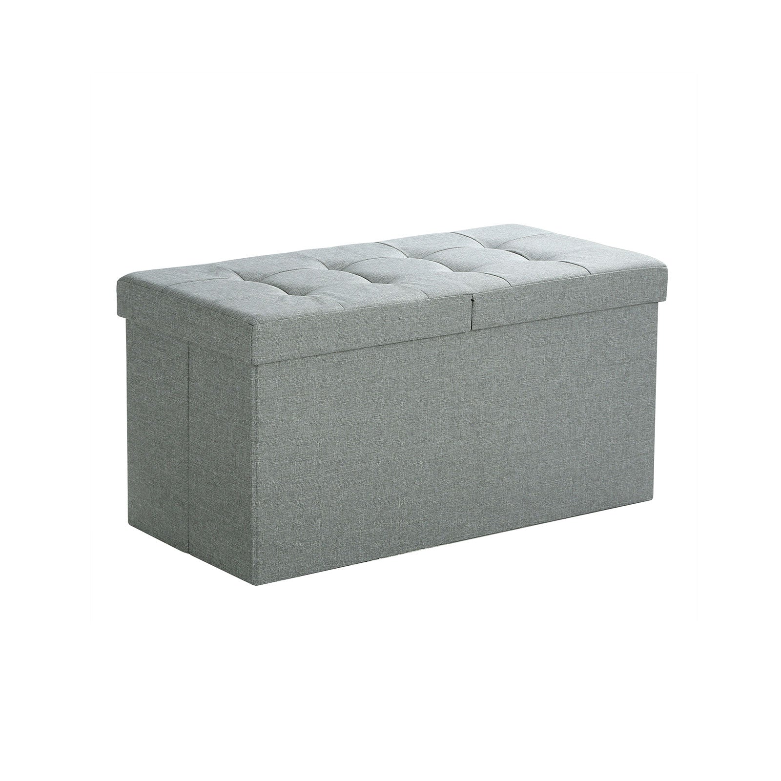 Sitzkasten - Sofa mit Stauraum - Schilderabdeckung - 80 l - hellgrau
