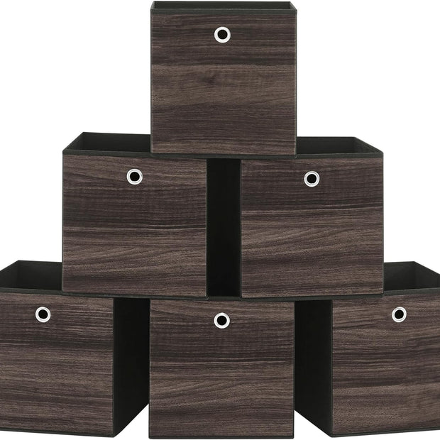 Aufbewahrungsboxen - Aufbewahrungsboxen - Set von 6 - Dunkelbraun