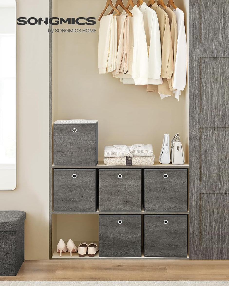 Speicherboxen - Speicherboxen - 6 -Set von 6 - Grau