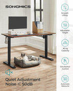 Deskframe - elektrisch einstellbar - mit Rädern