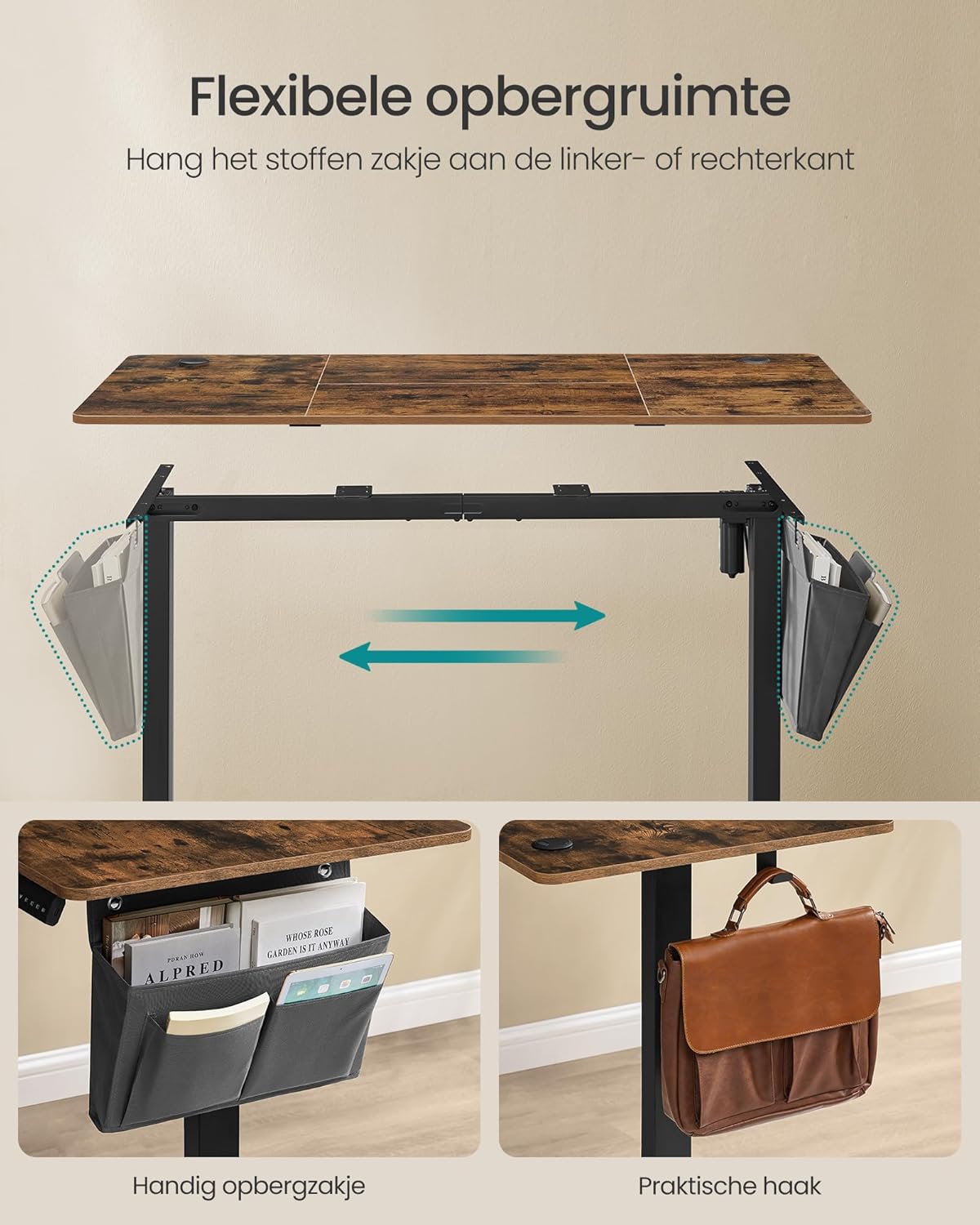 Elektrischer Schreibtisch – höhenverstellbar – mit mehreren Positionen