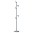 Modern – Garderobsstativ Hakar Kaktus Klädesstativ med Viktbas och Böjda Ändor – 8 175 cm – Silver