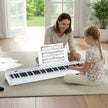 tangenter – digitalt piano bärbart fullformat elektriskt keyboard vitt – 88 – Vit