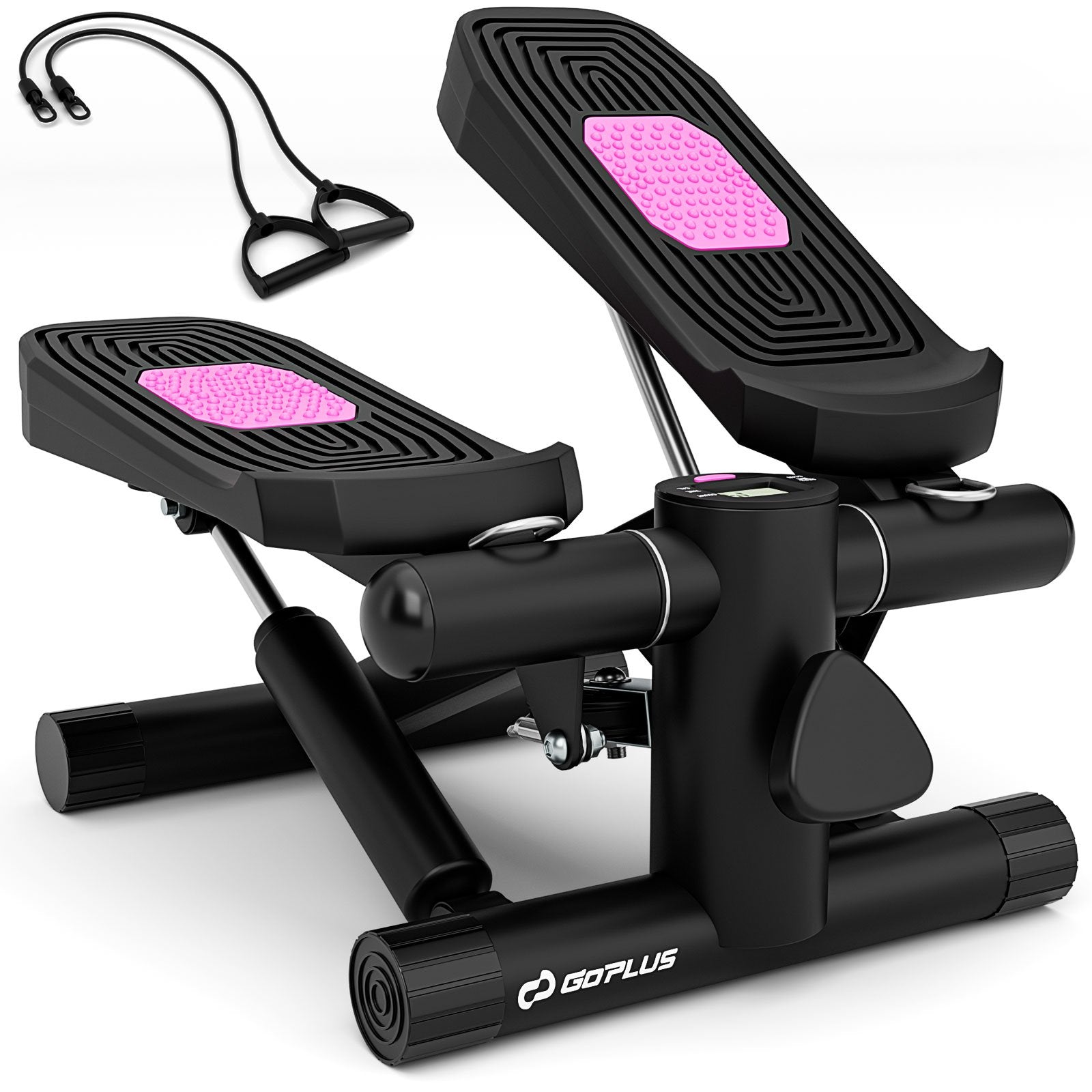 Mini – Stepper med motståndsband Twist justerbart – Svart