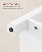 Couchtisch - Wohnzimmertisch - Sofa -Tisch - mit 2 großen Schubladen - braunes Weiß