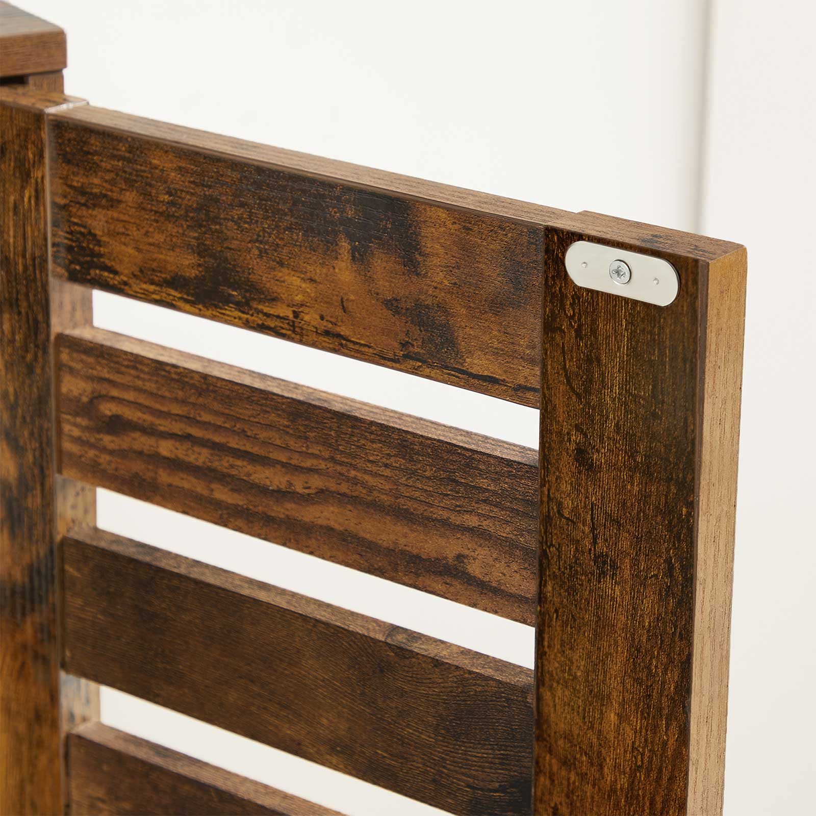 Badezimmerschrank - Holzschrank - 2 französische Türen - Brown
