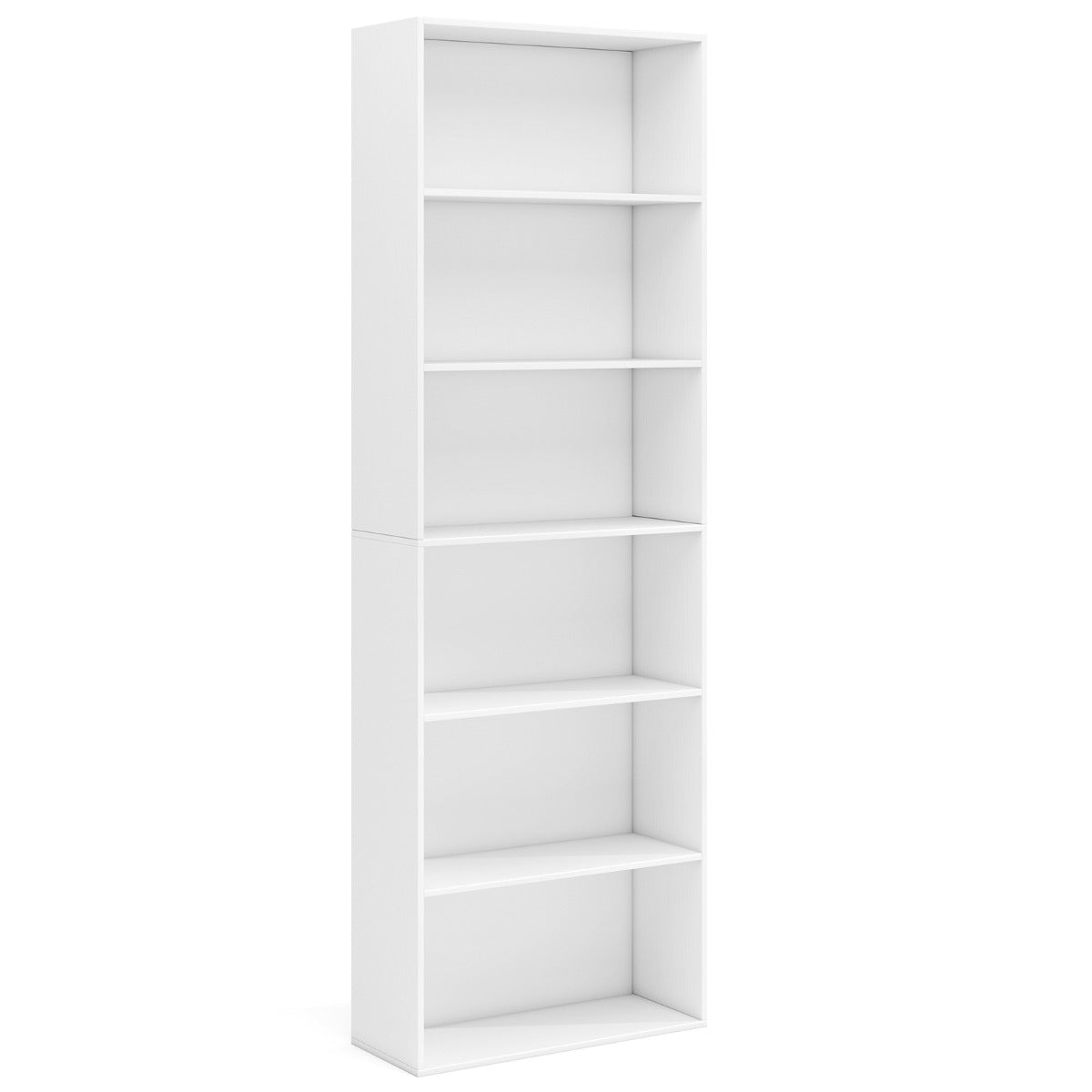 Bokhylla – med Kippskydds set Fristående Ställhylla Visning – 2 178 cm – Vit