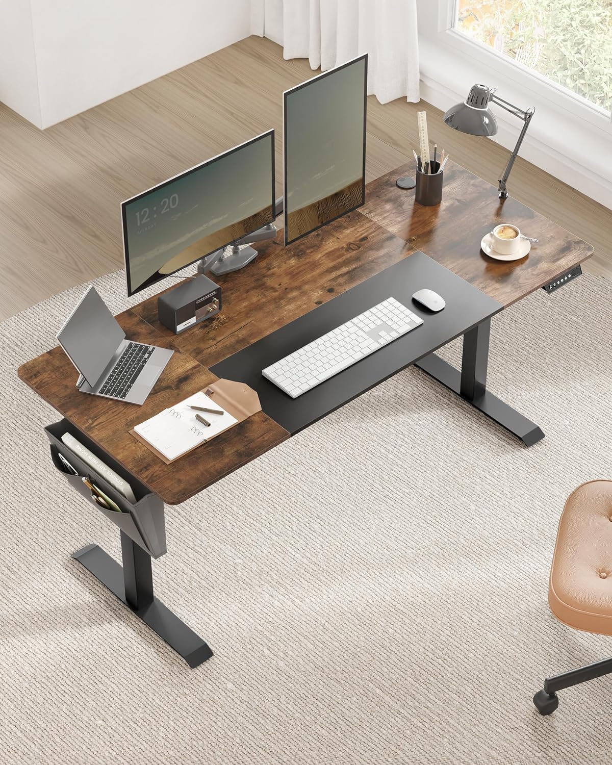 Höhenverstellbarer Schreibtisch - 70 x 160 cm