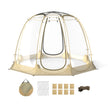 630° – transparent PVC tält Pop Up Bubble Bubbel för personer – 5-6 265 x 265 cm – Genomskinlig