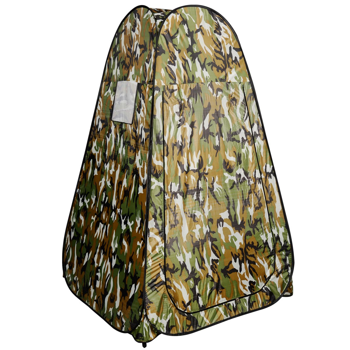 Stranddusch – tält toalett med förvaringsväska hopfällbar camouflage – 120 x 120 x 190 cm – Kamouflage