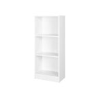 Bücherregal - einfach - mit 3 Fächern - Weiß