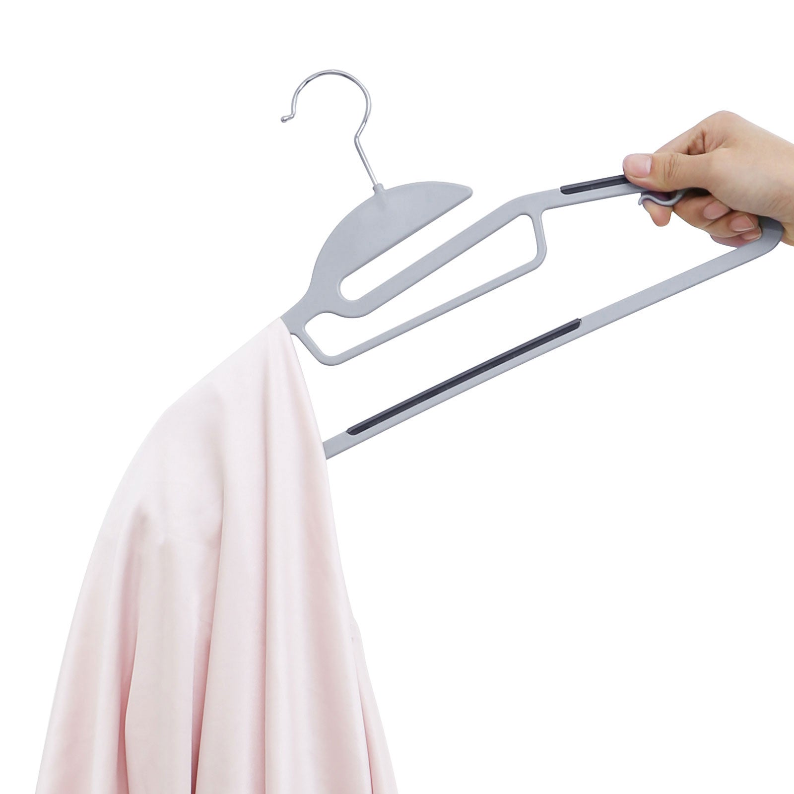 Bekleidungsbügel - Anti -Slip - Set von 50 - Grau