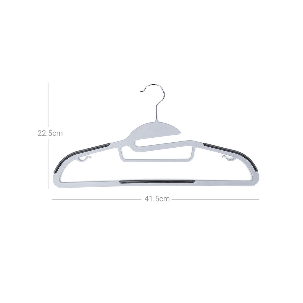 Bekleidungsbügel - Anti -Slip - Set von 50 - Grau