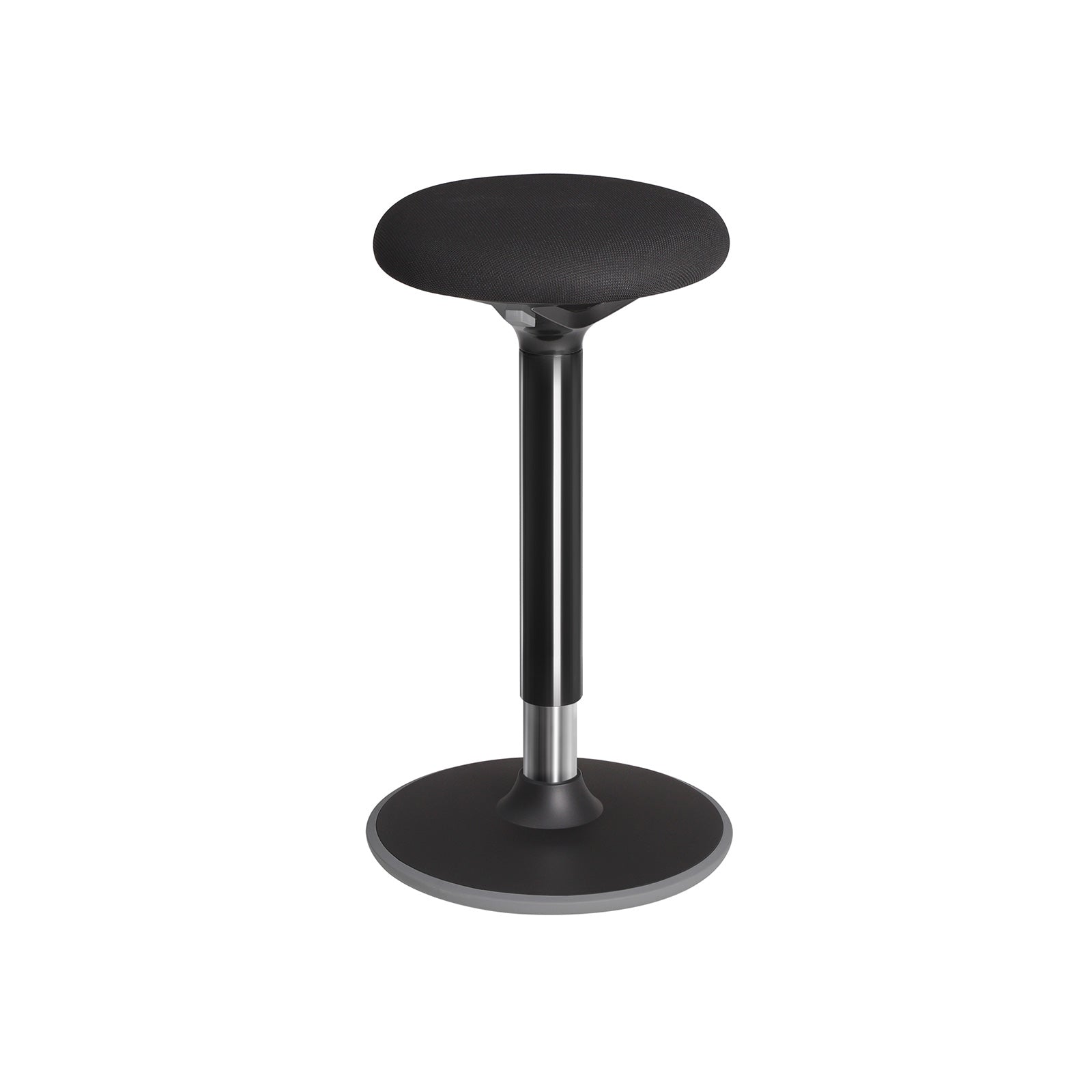 Arbeitshocker - Bürostuhl ohne Rückenlehne - 360 ° Rotatable - 50-65 cm - Schwarz