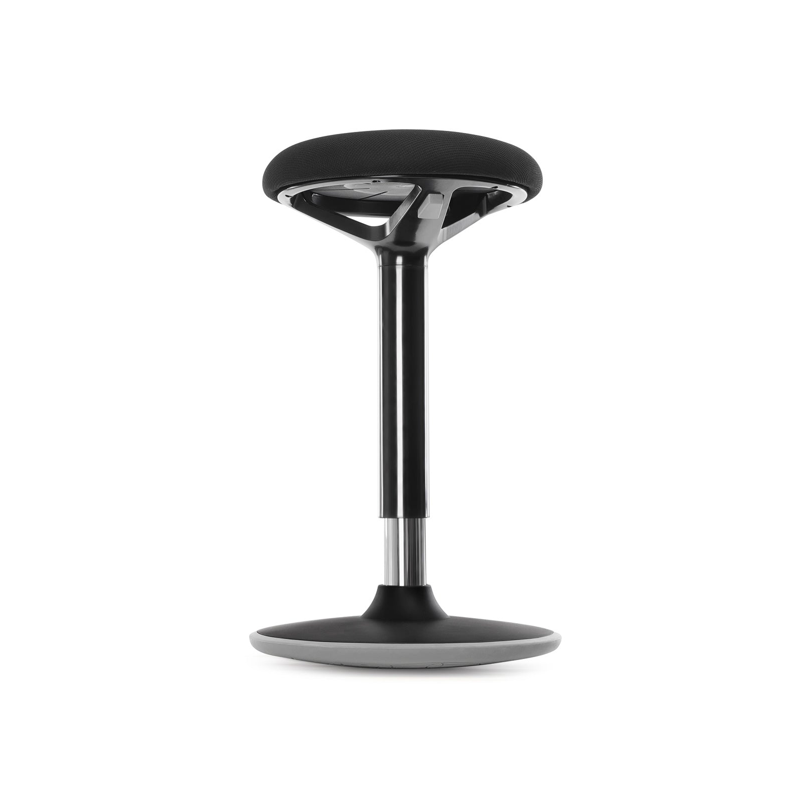 Arbeitshocker - Bürostuhl ohne Rückenlehne - 360 ° Rotatable - 50-65 cm - Schwarz
