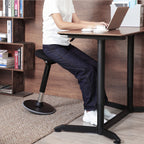 Arbeitshocker - Bürostuhl ohne Rückenlehne - 360 ° Rotatable - 50-65 cm - Schwarz