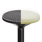 Arbeitshocker - Bürostuhl ohne Rückenlehne - 360 ° Rotatable - 50-65 cm - Schwarz