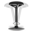 Arbeitshocker - Bürostuhl ohne Rückenlehne - 360 ° Rotatable - 50-65 cm - Schwarz