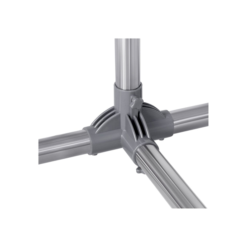 Kleidungsstange-optimierbare 2-Stäbchen-On-Räder-einstellbare 113-198 cm