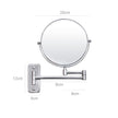 Erweiterbares Make-up-Spiegel-5 × Vergrößerung