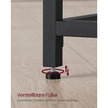 Bureau - 100 x 50 cm - Staal - Industrieel Design - Zwart