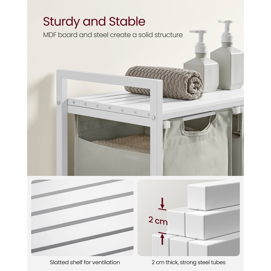 Laundry Basket - MDF and Steel