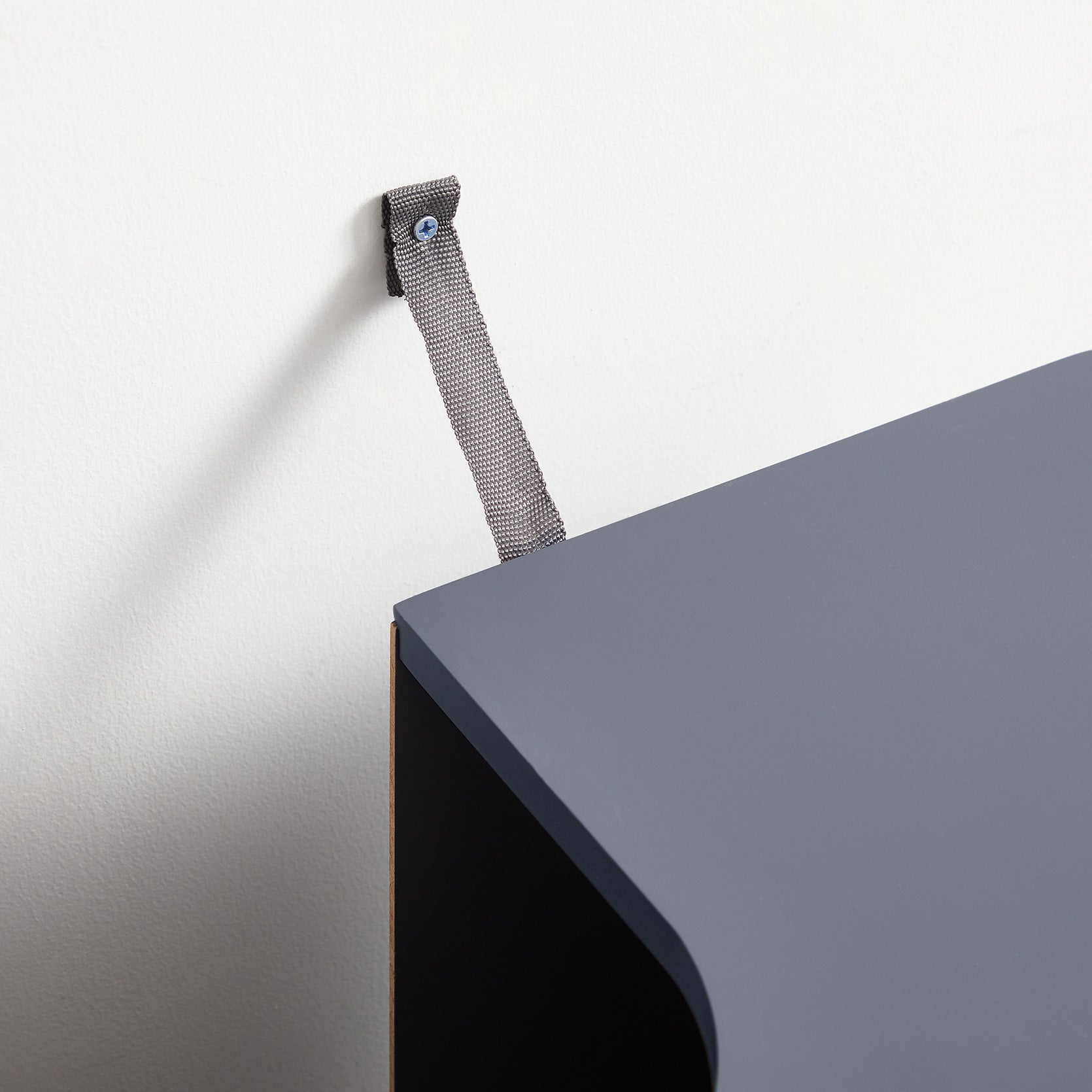 Waschbeckenschrank - Badezimmermöbel - mit 2 Türen - Landstil - Grau