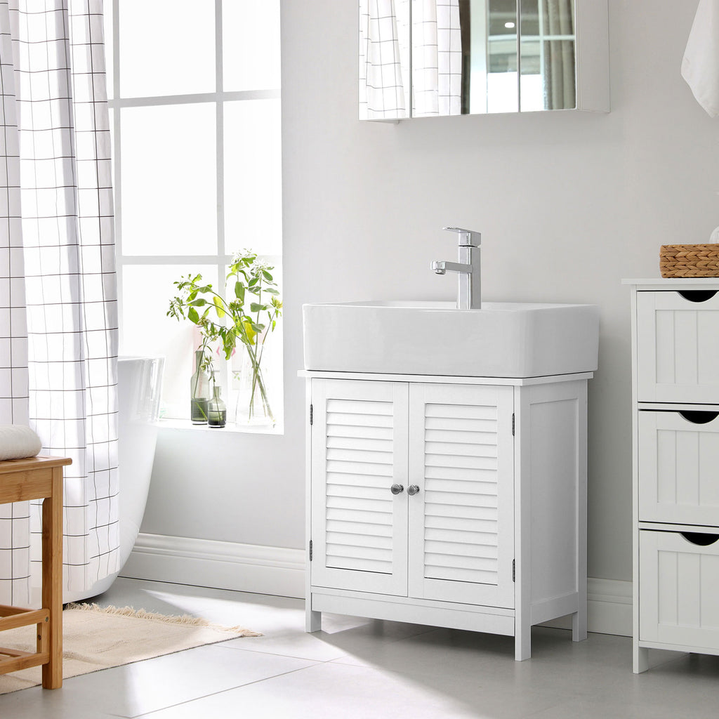 Waschbeckenschrank - Matt White