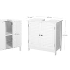 Waschbeckenschrank - Matt White