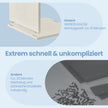 Wastafelmeubel - Montage Zonder Gereedschap - Verstelbare Plank - Vintage Wit
