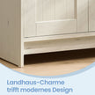 Wastafelmeubel - Montage Zonder Gereedschap - Verstelbare Plank - Vintage Wit