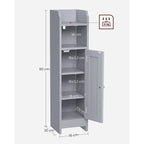 Badezimmerschrank - Beepercase - Zwei offene Fächer - grau