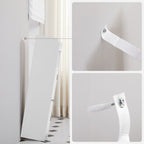 Bathroom cabinet - Narrow cupboard - With door and 2 shelves - White