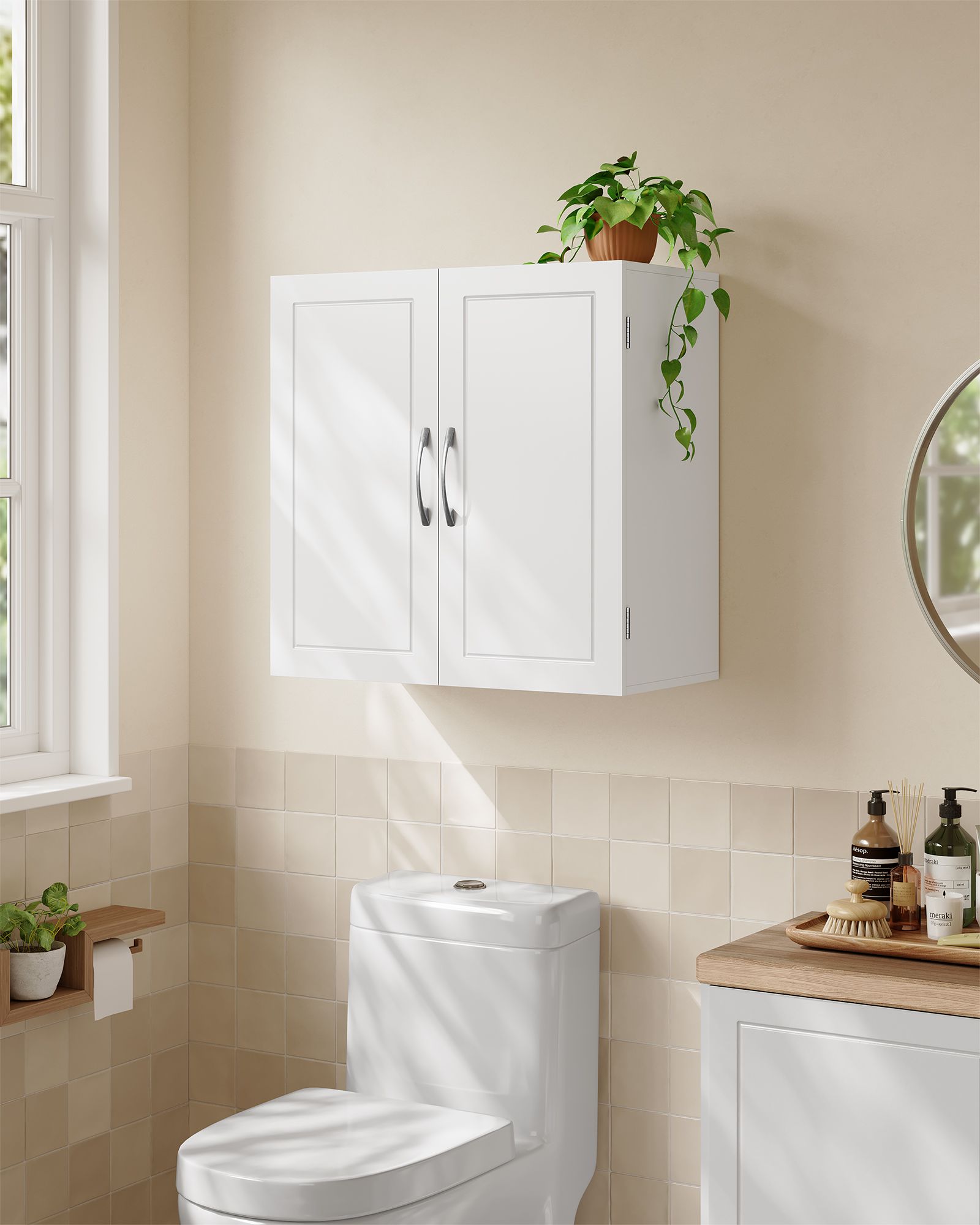 Badezimmermöbel - mit Regalen - 30 × 60 × 60 cm