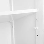 Badezimmerschrank - mit offenem Fach - Verstellbare Regale - Weiß
