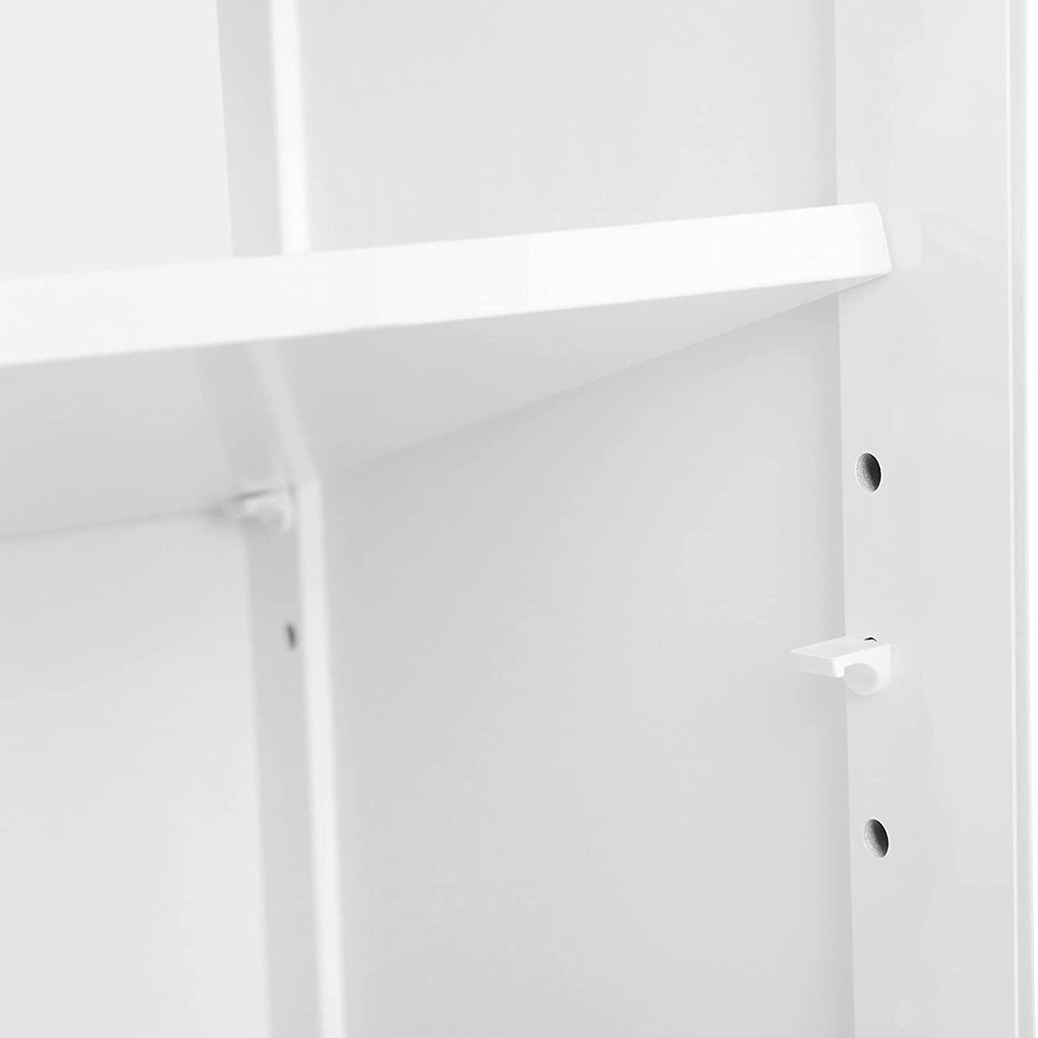 Badezimmerschrank - mit offenem Fach - Verstellbare Regale - Weiß