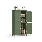 Badezimmerschrank - Wohnzimmerschrank - Türen - 4 Türen - aus Holz - Grau