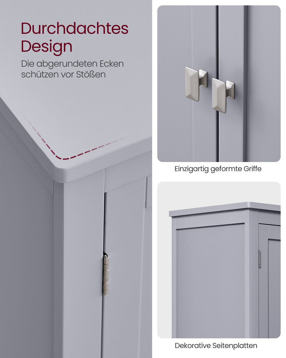 Küchenschrank - mit 4 Türen - verstellbare Regale