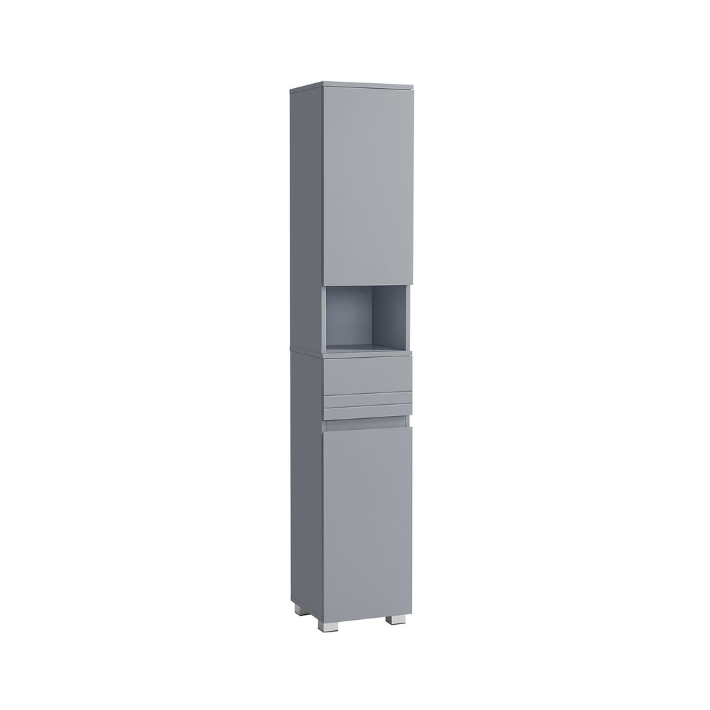 Badezimmerschrank - 30 × 30 × 170 cm - mystisches Grau
