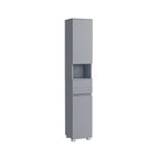 Badezimmerschrank - 30 × 30 × 170 cm - mystisches Grau