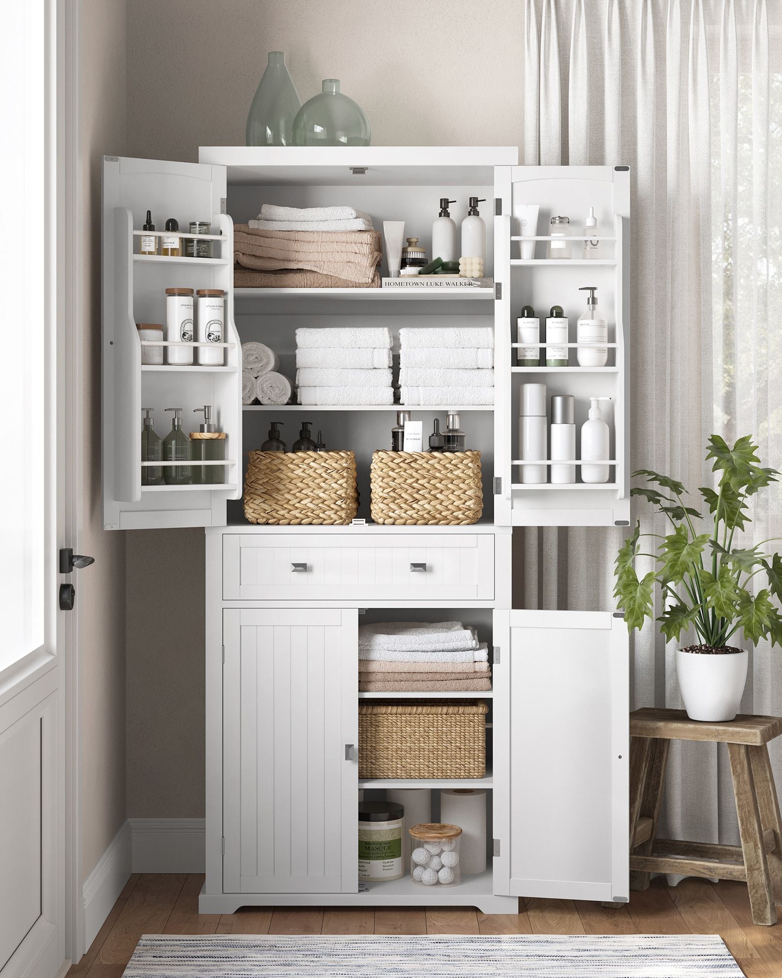 Küchenschrank - mit Regalen und Schubladen