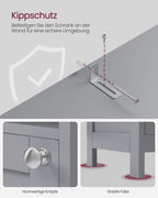 Badezimmermöbel - mit Taubengrau -Beleuchtung